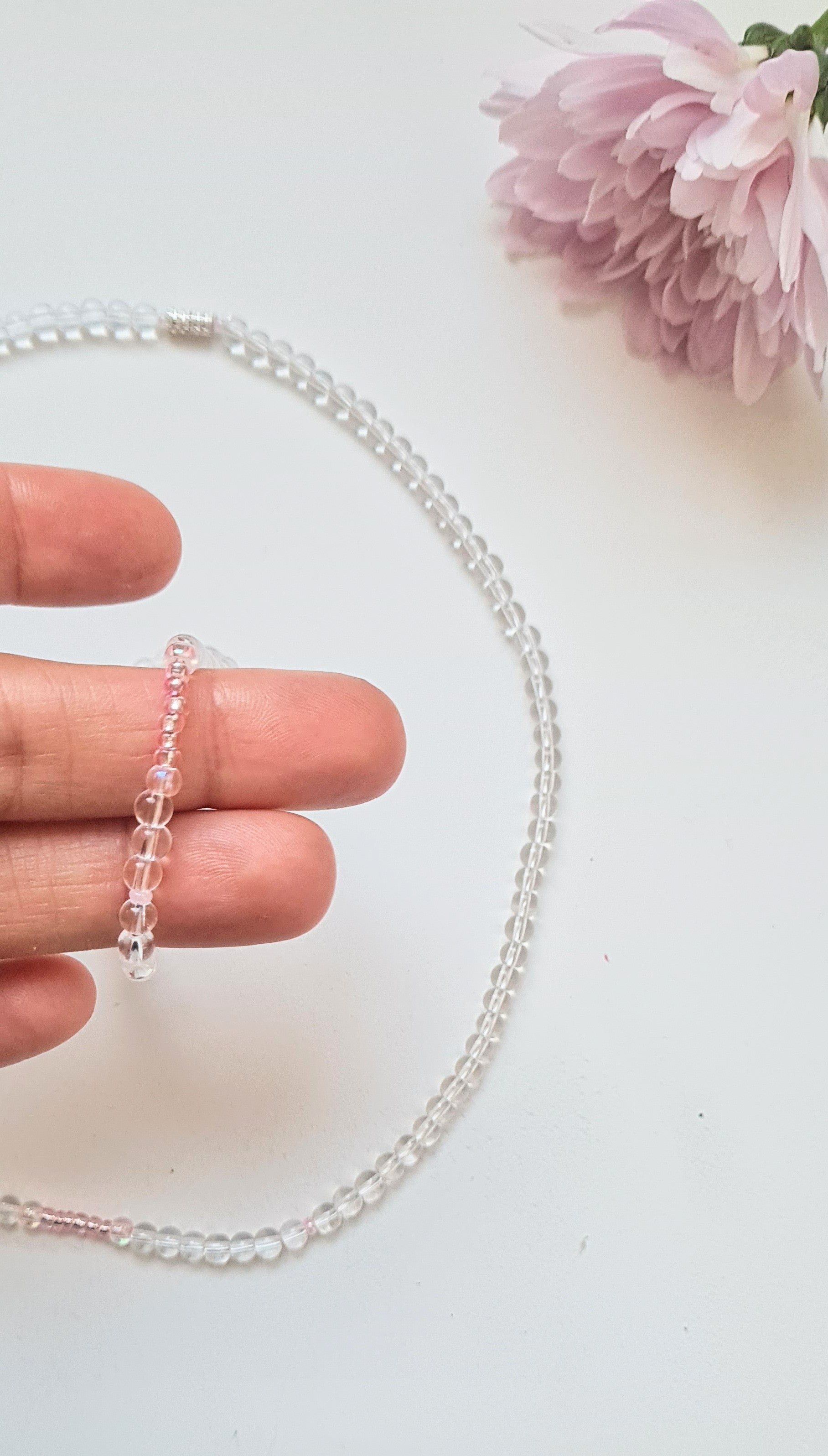 Poranna Rosa – Komplet Naszyjnik i Bransoletka | Światło Rozkwitu
